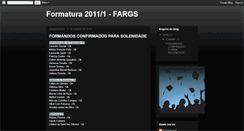 Desktop Screenshot of formatura2011fargs.blogspot.com