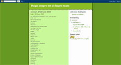 Desktop Screenshot of blogul-despre-tot-si-despre-toate.blogspot.com