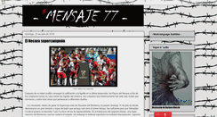 Desktop Screenshot of mensaje77.blogspot.com