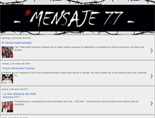 Tablet Screenshot of mensaje77.blogspot.com