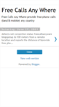 Mobile Screenshot of freecallsanyware.blogspot.com