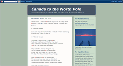 Desktop Screenshot of canadatothenorthpole.blogspot.com