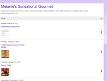 Tablet Screenshot of melaniesgourmet.blogspot.com