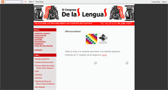 Desktop Screenshot of congresodelaslenguas.blogspot.com