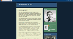 Desktop Screenshot of mymemoriesofdad.blogspot.com