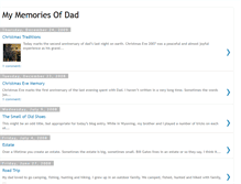 Tablet Screenshot of mymemoriesofdad.blogspot.com