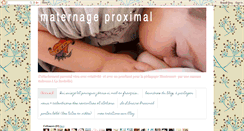 Desktop Screenshot of maternage-proximal.blogspot.com
