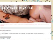 Tablet Screenshot of maternage-proximal.blogspot.com
