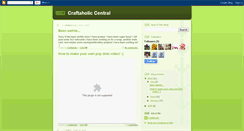 Desktop Screenshot of craftaholiccentral.blogspot.com