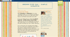 Desktop Screenshot of browneyedgal-simplescrappin.blogspot.com