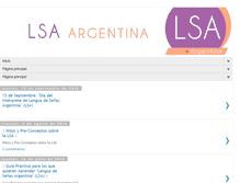 Tablet Screenshot of lsa-argentina.blogspot.com