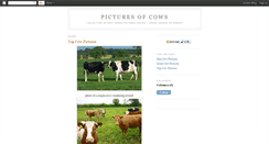 Desktop Screenshot of picturesofcows.blogspot.com