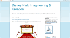 Desktop Screenshot of disneyparkcreation.blogspot.com