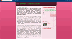 Desktop Screenshot of caragastateuniversity.blogspot.com