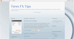 Desktop Screenshot of forexfxtips.blogspot.com