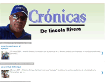 Tablet Screenshot of cronicasdelincolnrivera.blogspot.com