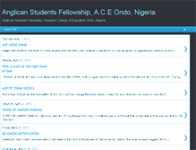 Tablet Screenshot of anglican-student.blogspot.com