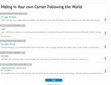 Tablet Screenshot of hidinginacorner.blogspot.com