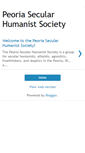 Mobile Screenshot of peoriasecularhumanistsociety.blogspot.com