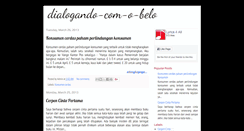 Desktop Screenshot of dialogando-com-o-belo.blogspot.com