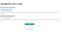 Tablet Screenshot of dialogando-com-o-belo.blogspot.com