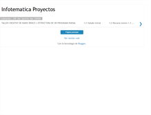 Tablet Screenshot of infotematicaproyectos.blogspot.com