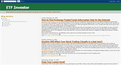 Desktop Screenshot of etfwealthbuilder.blogspot.com