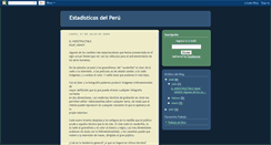 Desktop Screenshot of estadisticosperu.blogspot.com