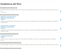 Tablet Screenshot of estadisticosperu.blogspot.com