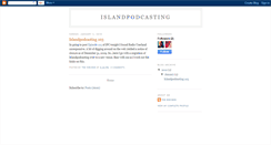 Desktop Screenshot of islandpodcasting.blogspot.com