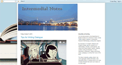 Desktop Screenshot of intermedialnotes.blogspot.com