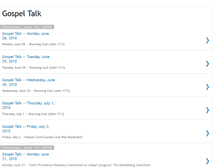 Tablet Screenshot of gospeltalkradio.blogspot.com