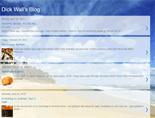 Tablet Screenshot of dickwallsblog.blogspot.com