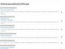Tablet Screenshot of onlinejournalismcertificate.blogspot.com