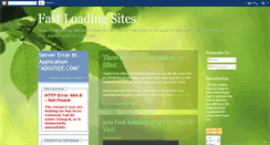 Desktop Screenshot of fastloadingsites.blogspot.com