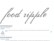 Tablet Screenshot of foodripple.blogspot.com