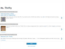 Tablet Screenshot of msthrifty01.blogspot.com