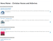 Tablet Screenshot of christian-nurses-and-midwives.blogspot.com