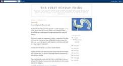 Desktop Screenshot of firstsundaything.blogspot.com