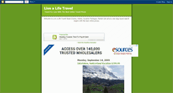 Desktop Screenshot of livealifetravel.blogspot.com