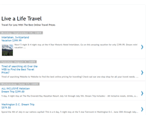 Tablet Screenshot of livealifetravel.blogspot.com