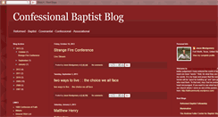 Desktop Screenshot of confessionalbaptist1689.blogspot.com