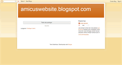 Desktop Screenshot of amicuswebsite.blogspot.com