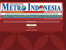 Tablet Screenshot of koranmetroindonesia1.blogspot.com