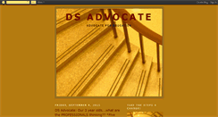 Desktop Screenshot of ds-advocate.blogspot.com