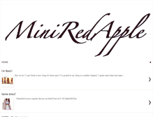 Tablet Screenshot of miniredapple.blogspot.com