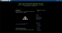 Desktop Screenshot of dollardazzlerbudgetblog.blogspot.com