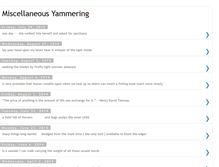Tablet Screenshot of miscellaneousyammering.blogspot.com