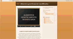 Desktop Screenshot of alimentgenetmods.blogspot.com