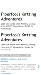 Mobile Screenshot of fiberfoolsknittingadventures.blogspot.com